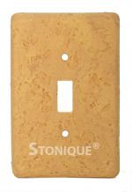 Stonique® Single Toggle Switch Plate Cover in Honey Gold